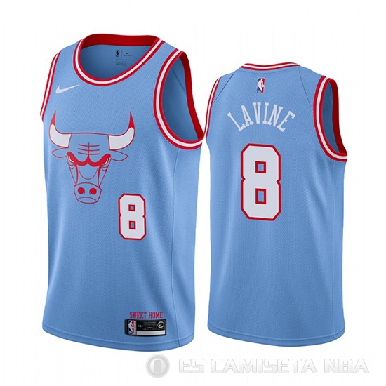 Camiseta Zach Lavine #8 Chicago Bulls Ciudad Azul - Haga un click en la imagen para cerrar